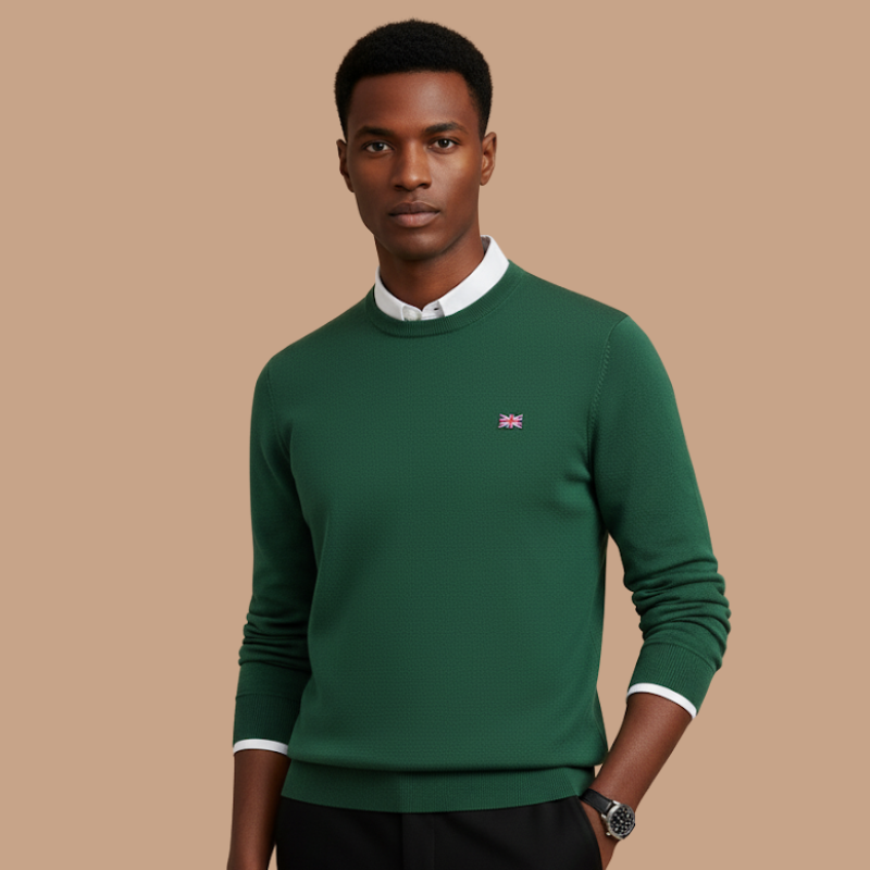 Cashmere Round-Neck Pullover – Winter Warmth