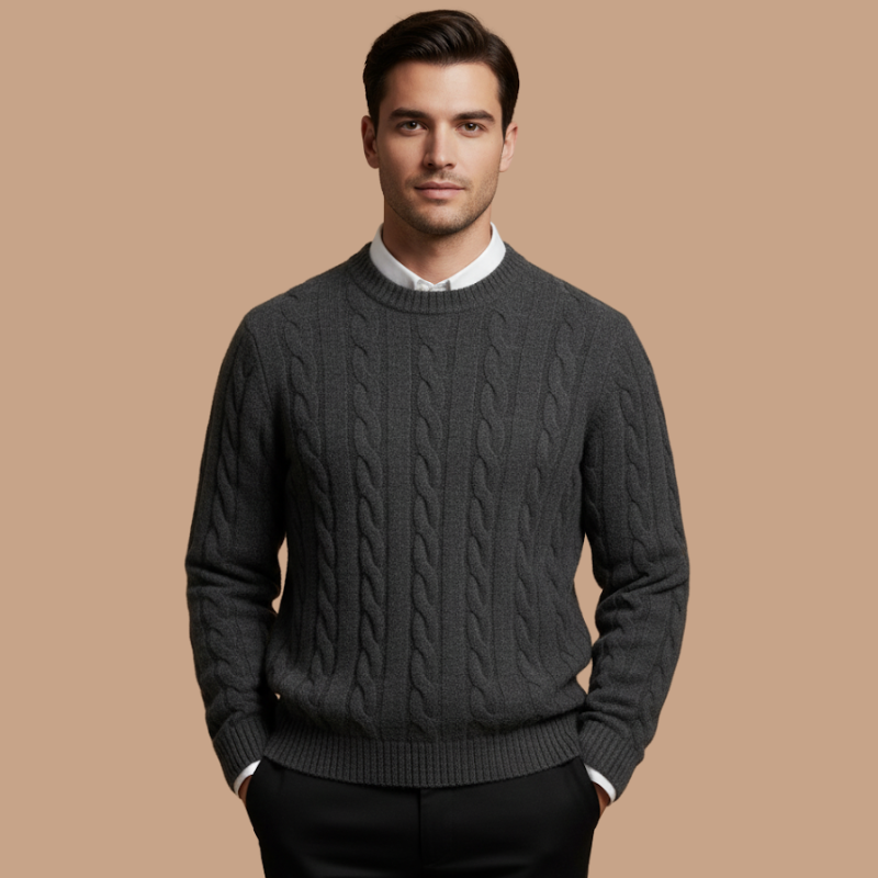 Cashmere Jacquard Pullover – Autumn/Winter Essential