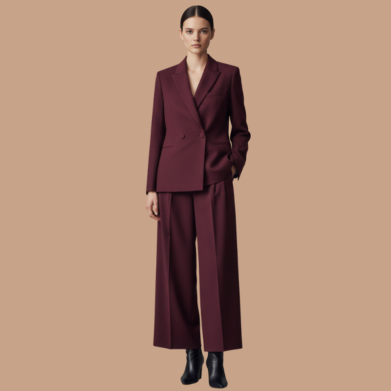 Autumn Tailored Suit Set – Refined Power Dressing for the Modern Woman