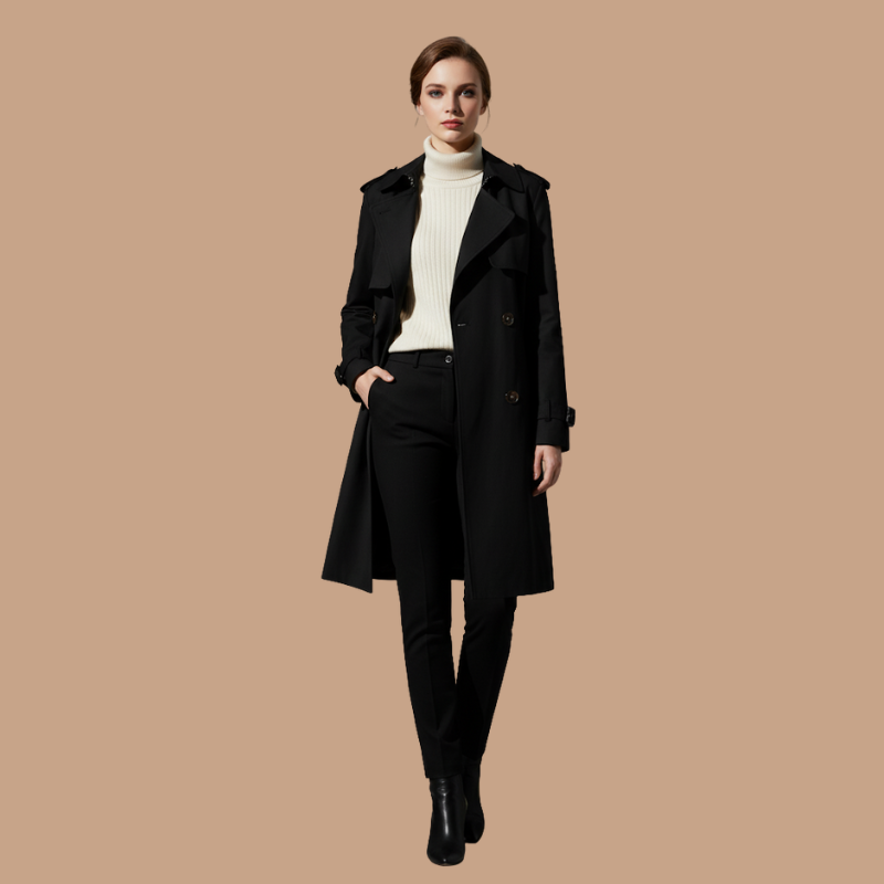 Double-Breasted Trench – Autumn Icon