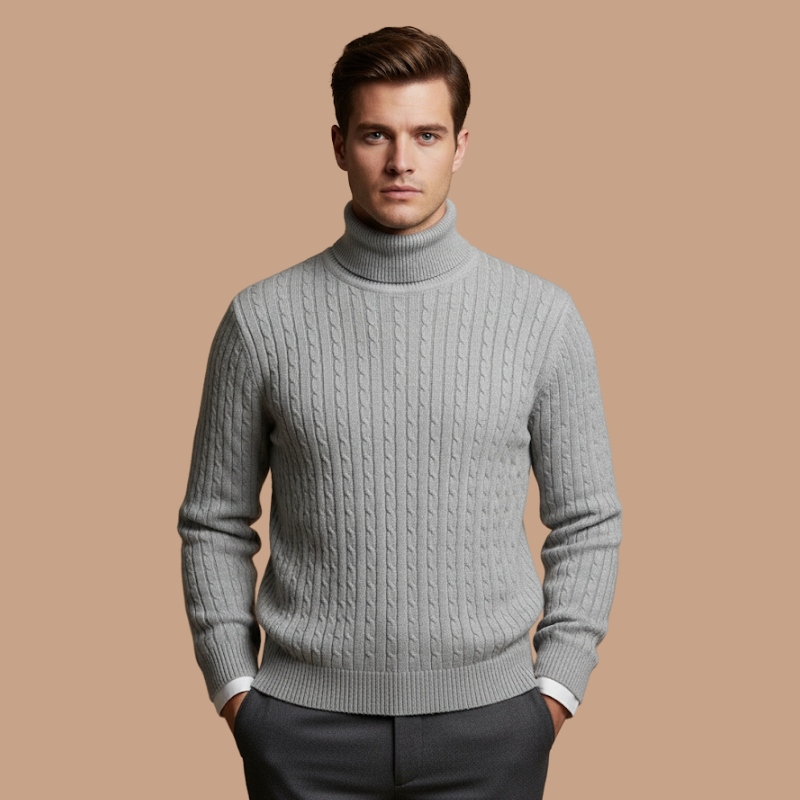 Mustard High Collar Knit – Youthful Winter Essential