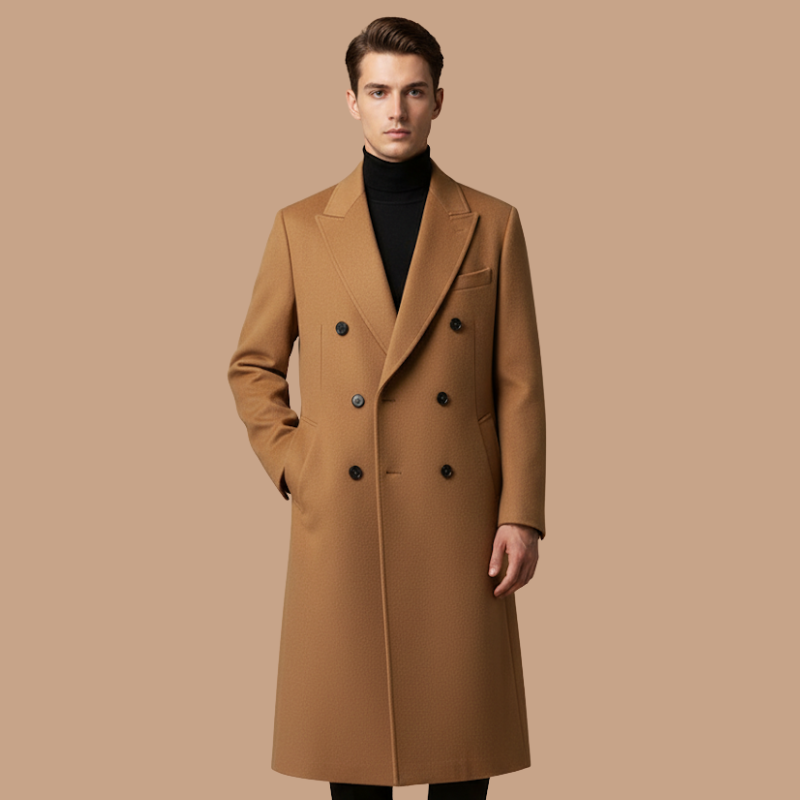 Spring Wool Trench Coat – Korean Inspired Minimalism
