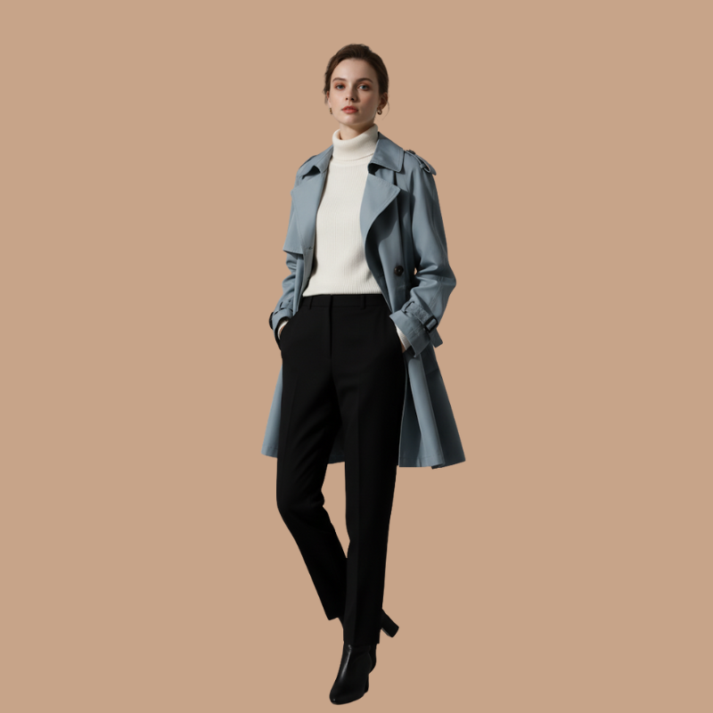 Double-Breasted Trench – Autumn Icon