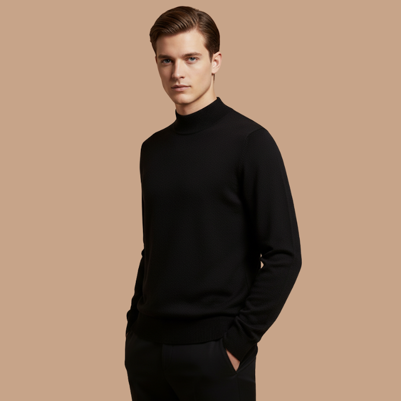 Wool Blend Mock Neck – Autumn Essential