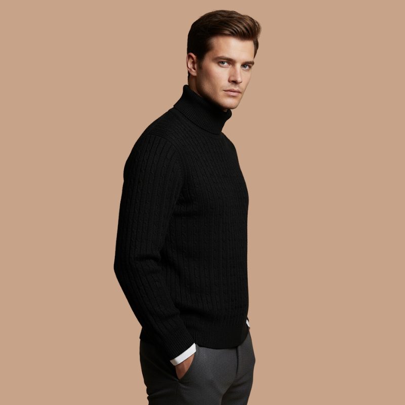 Mustard High Collar Knit – Youthful Winter Essential
