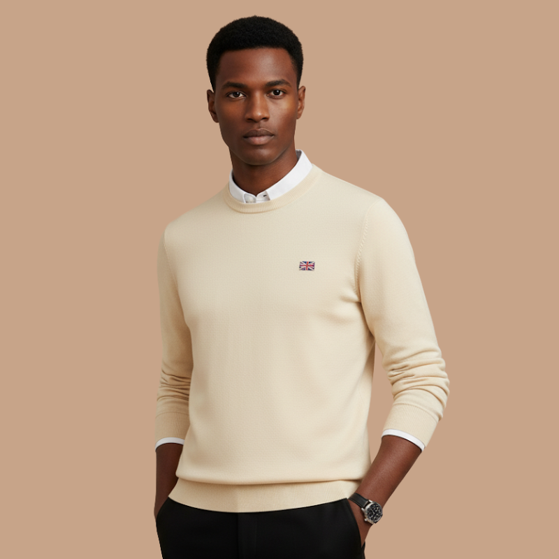 Cashmere Round-Neck Pullover – Winter Warmth