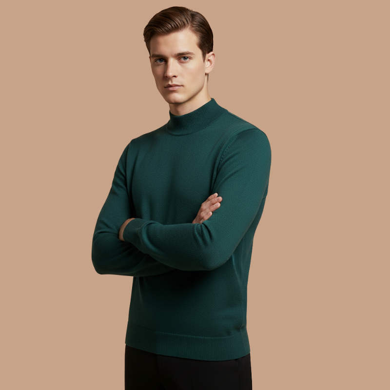 Wool Blend Mock Neck – Autumn Essential