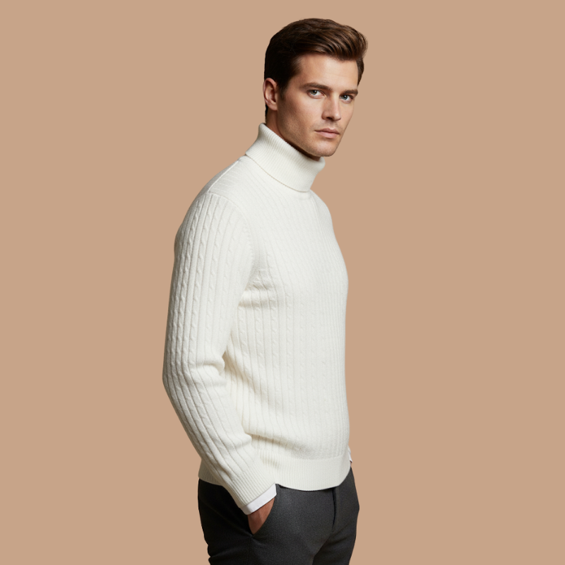 Mustard High Collar Knit – Youthful Winter Essential