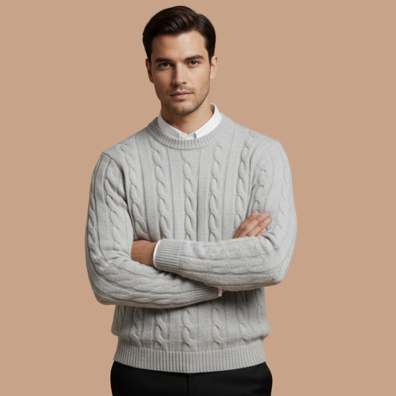 Cashmere Jacquard Pullover – Autumn/Winter Essential