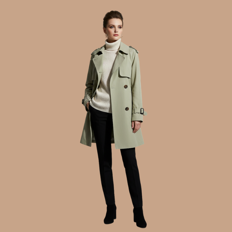Double-Breasted Trench – Autumn Icon