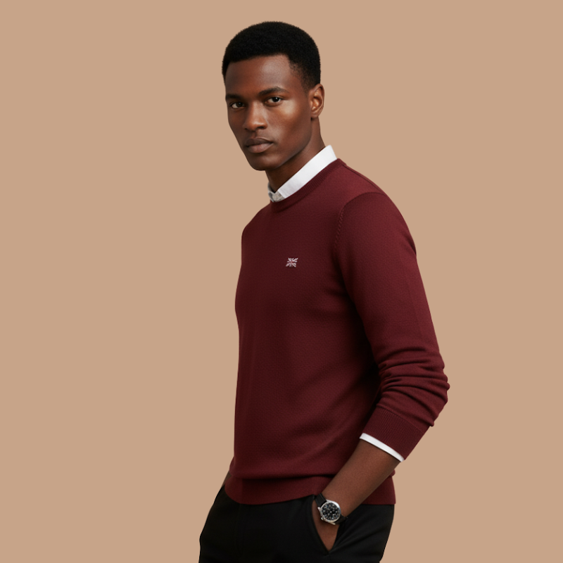 Cashmere Round-Neck Pullover – Winter Warmth