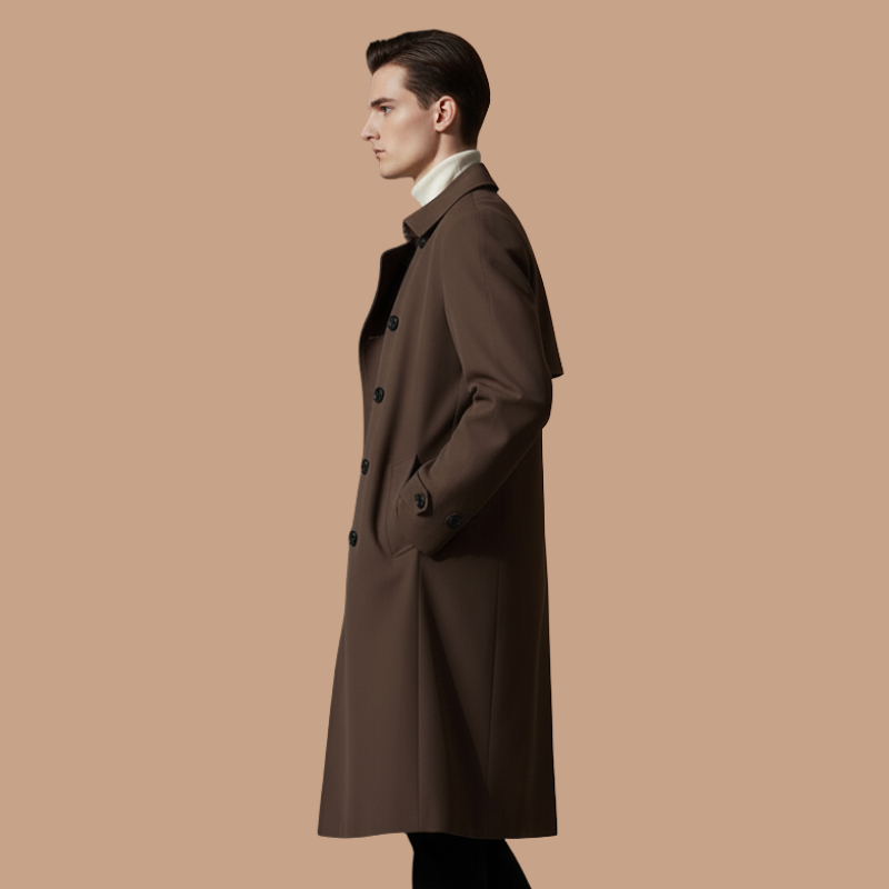 British-Style Oversized Trench Coat – Timeless Elegance