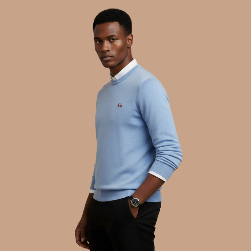 Cashmere Round-Neck Pullover – Winter Warmth