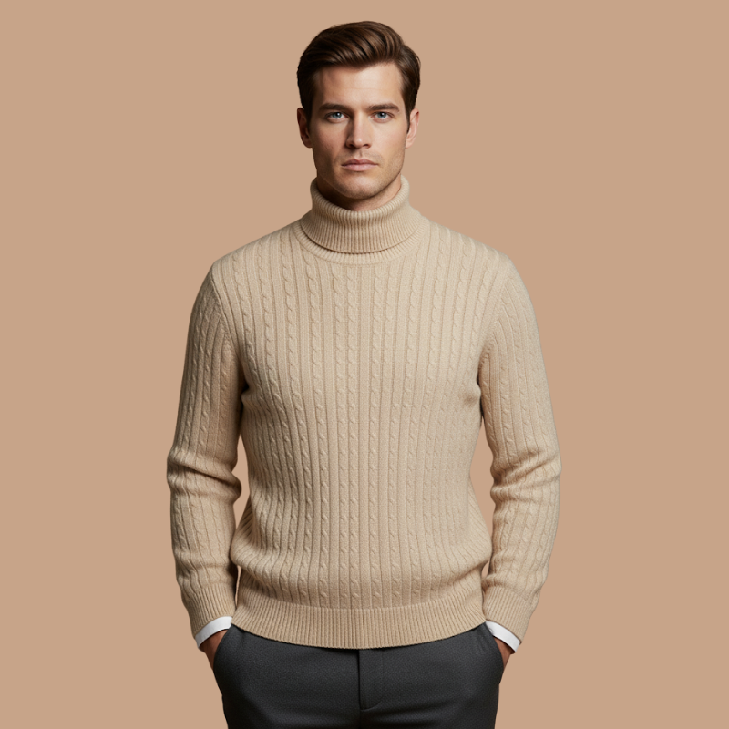 Mustard High Collar Knit – Youthful Winter Essential
