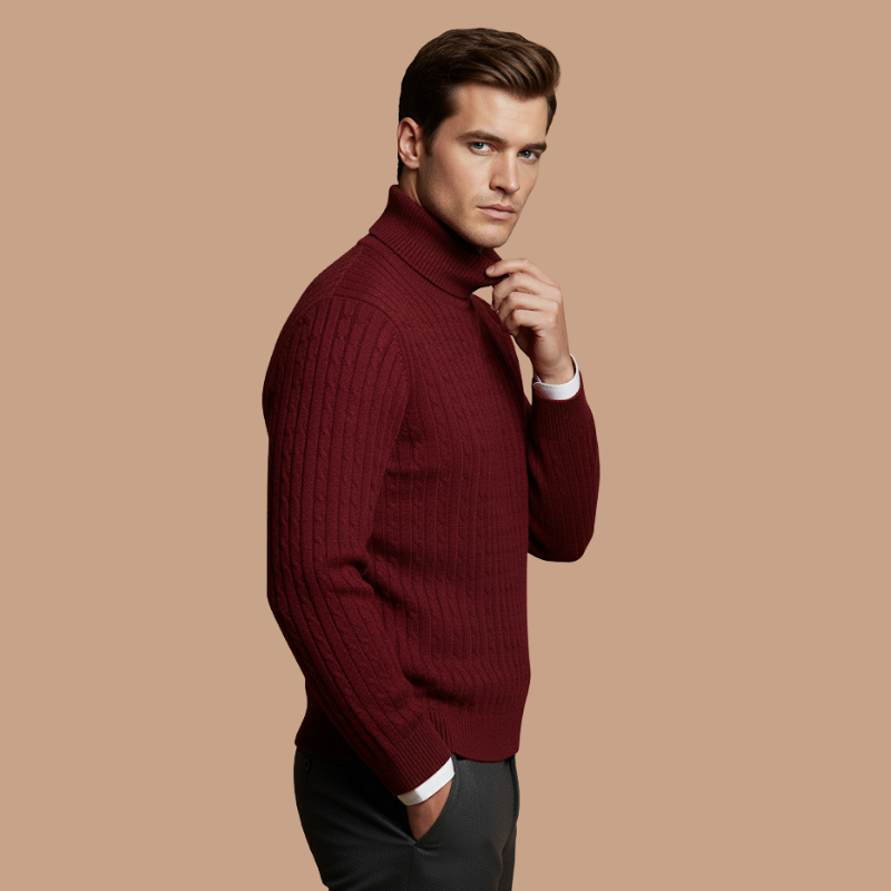 Mustard High Collar Knit – Youthful Winter Essential