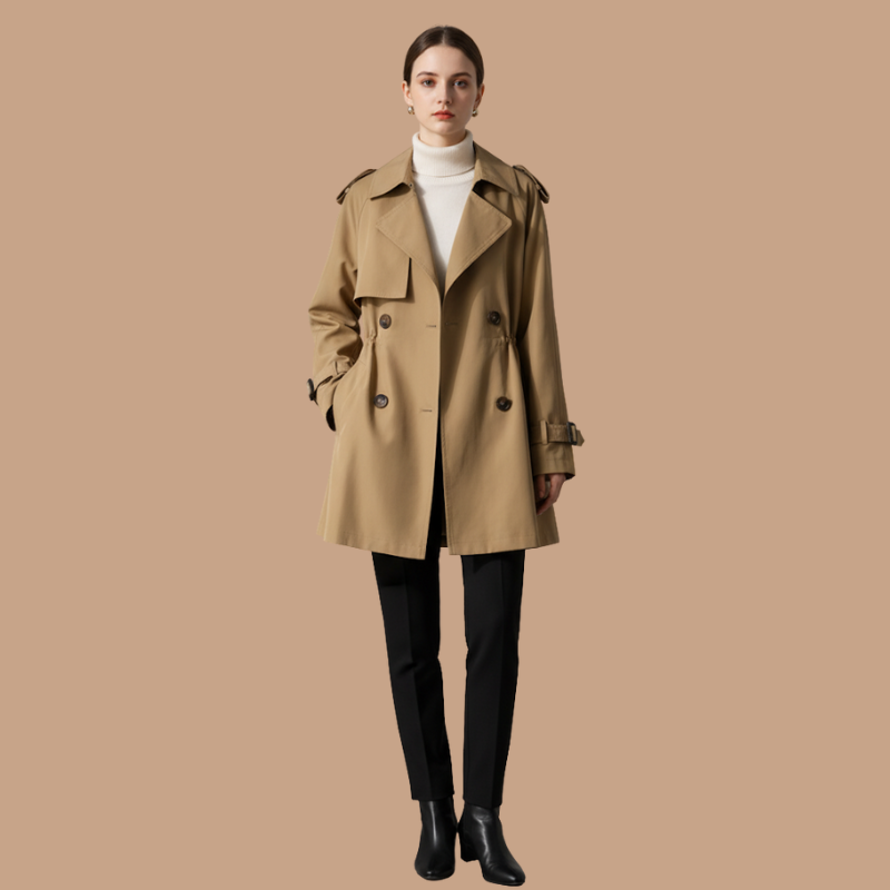 Double-Breasted Trench – Autumn Icon