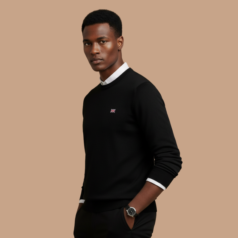Cashmere Round-Neck Pullover – Winter Warmth