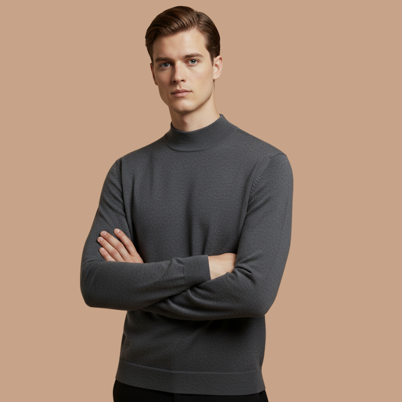 Wool Blend Mock Neck – Autumn Essential
