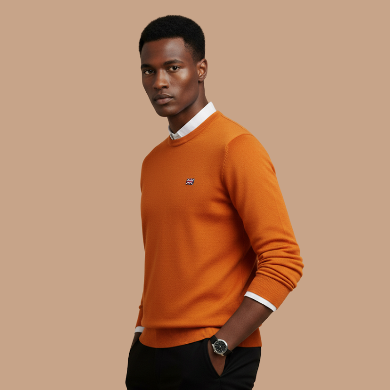Cashmere Round-Neck Pullover – Winter Warmth
