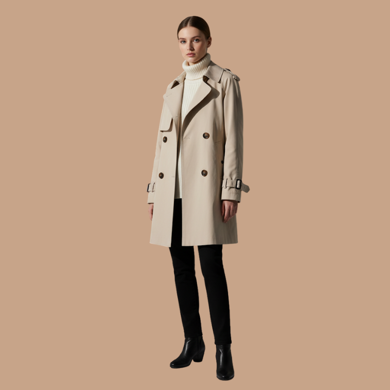 Double-Breasted Trench – Autumn Icon