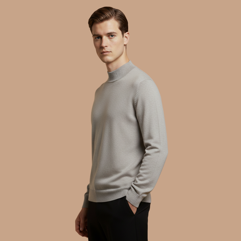 Wool Blend Mock Neck – Autumn Essential