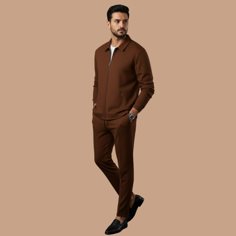 Men’s Long-Sleeve Sports Set – Comfortable & Breathable Fashion