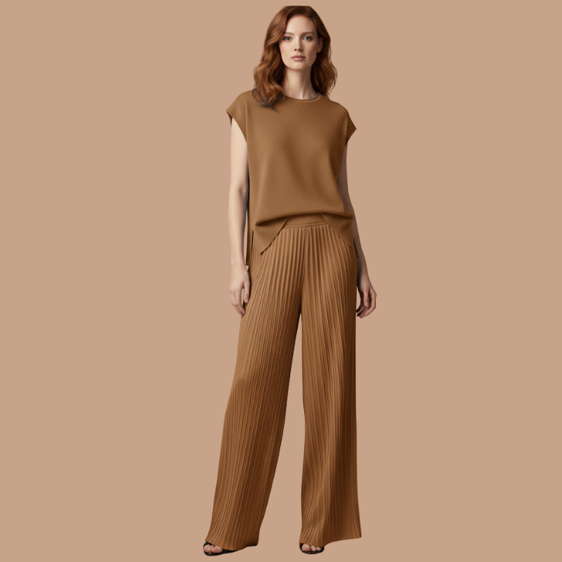 Knitted Two-Piece Set – Autumn Elegance