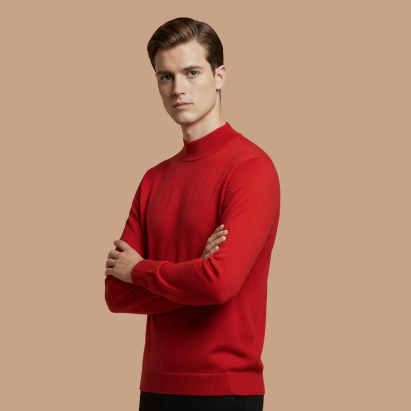 Wool Blend Mock Neck – Autumn Essential