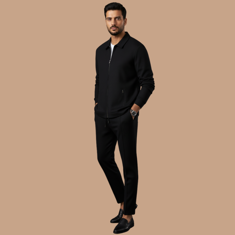 Men’s Long-Sleeve Sports Set – Comfortable & Breathable Fashion