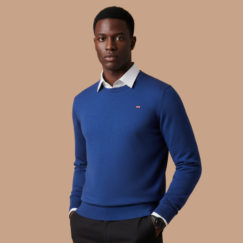 Cashmere Round-Neck Pullover – Winter Warmth
