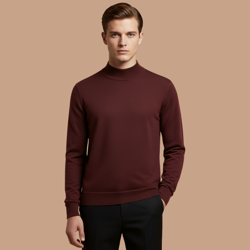Wool Blend Mock Neck – Autumn Essential