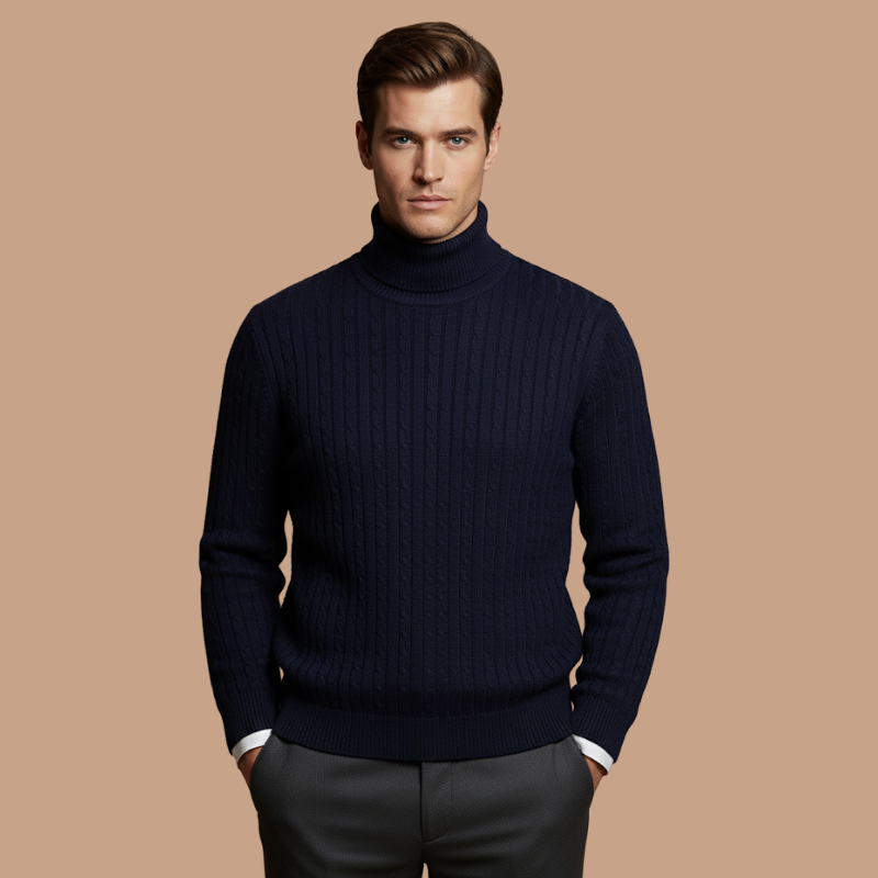 Mustard High Collar Knit – Youthful Winter Essential