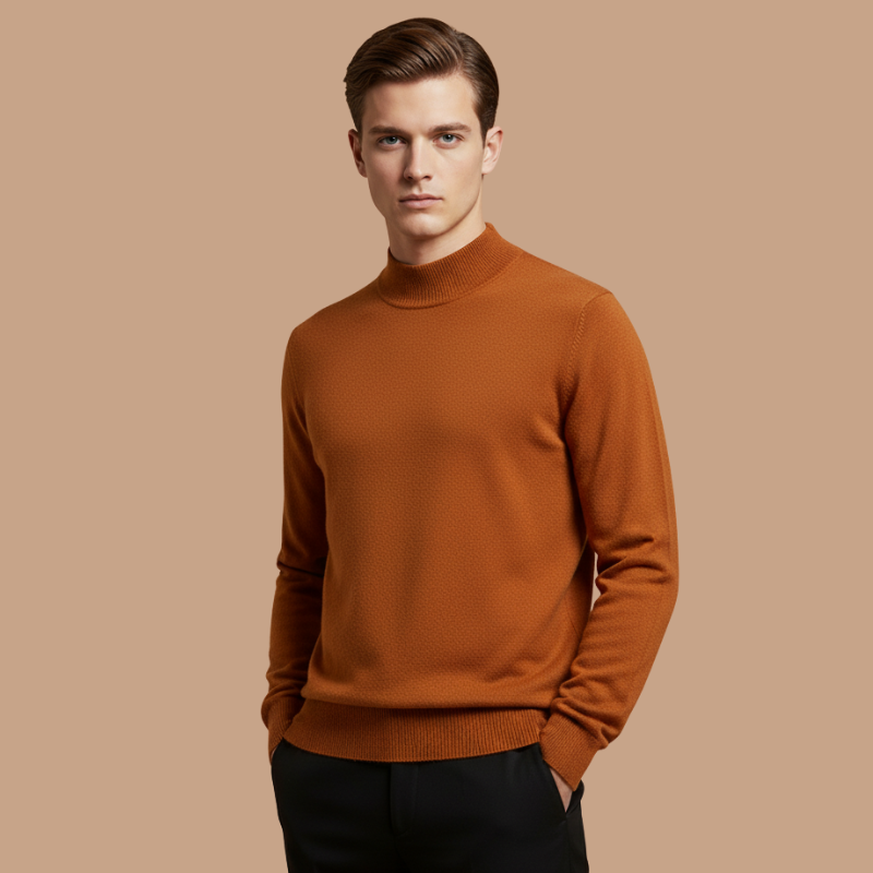 Wool Blend Mock Neck – Autumn Essential